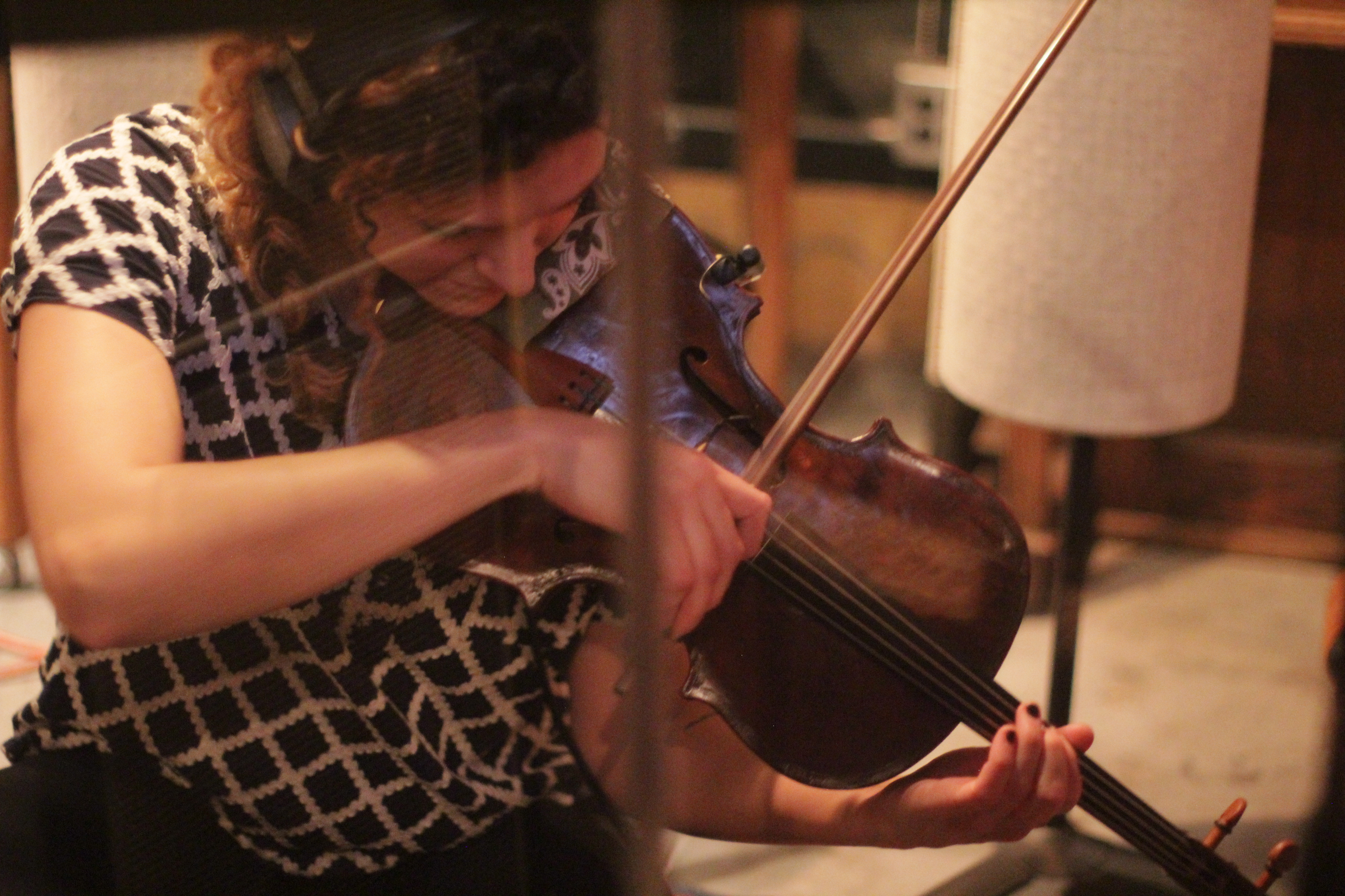 Lauren in the studio